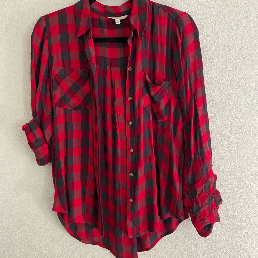Lucky Brand Plaid Button-Down